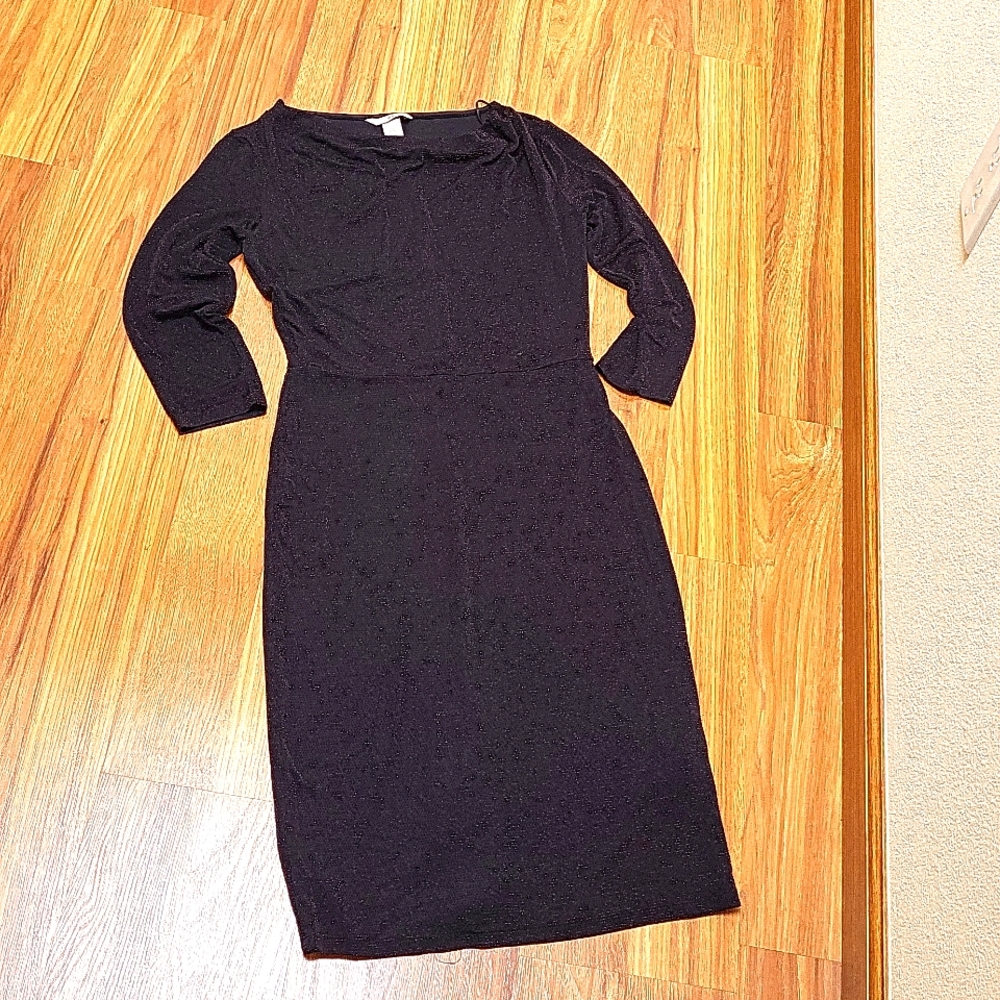 H&M beautiful, sparkling, burgundy color dress.